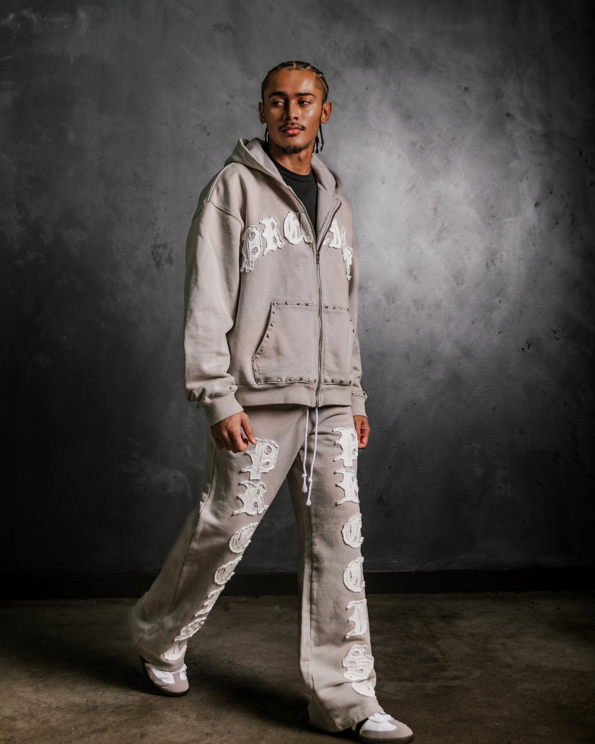Grey Fade Logo Essential Pants
