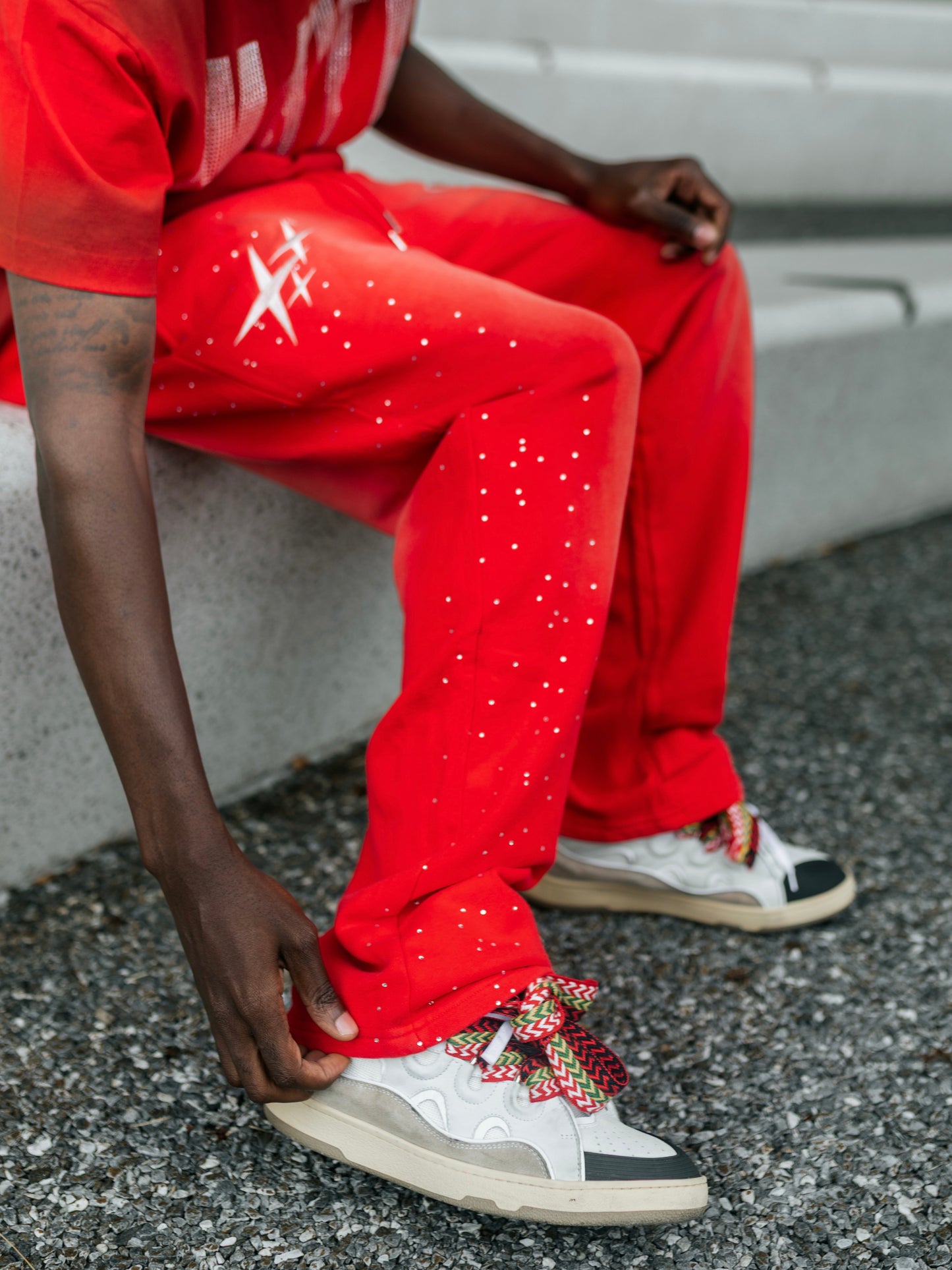 (Cherry) “Star” Washed Pants