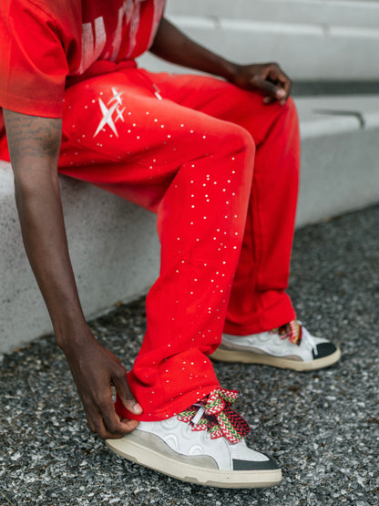 (Cherry) “Star” Washed Pants