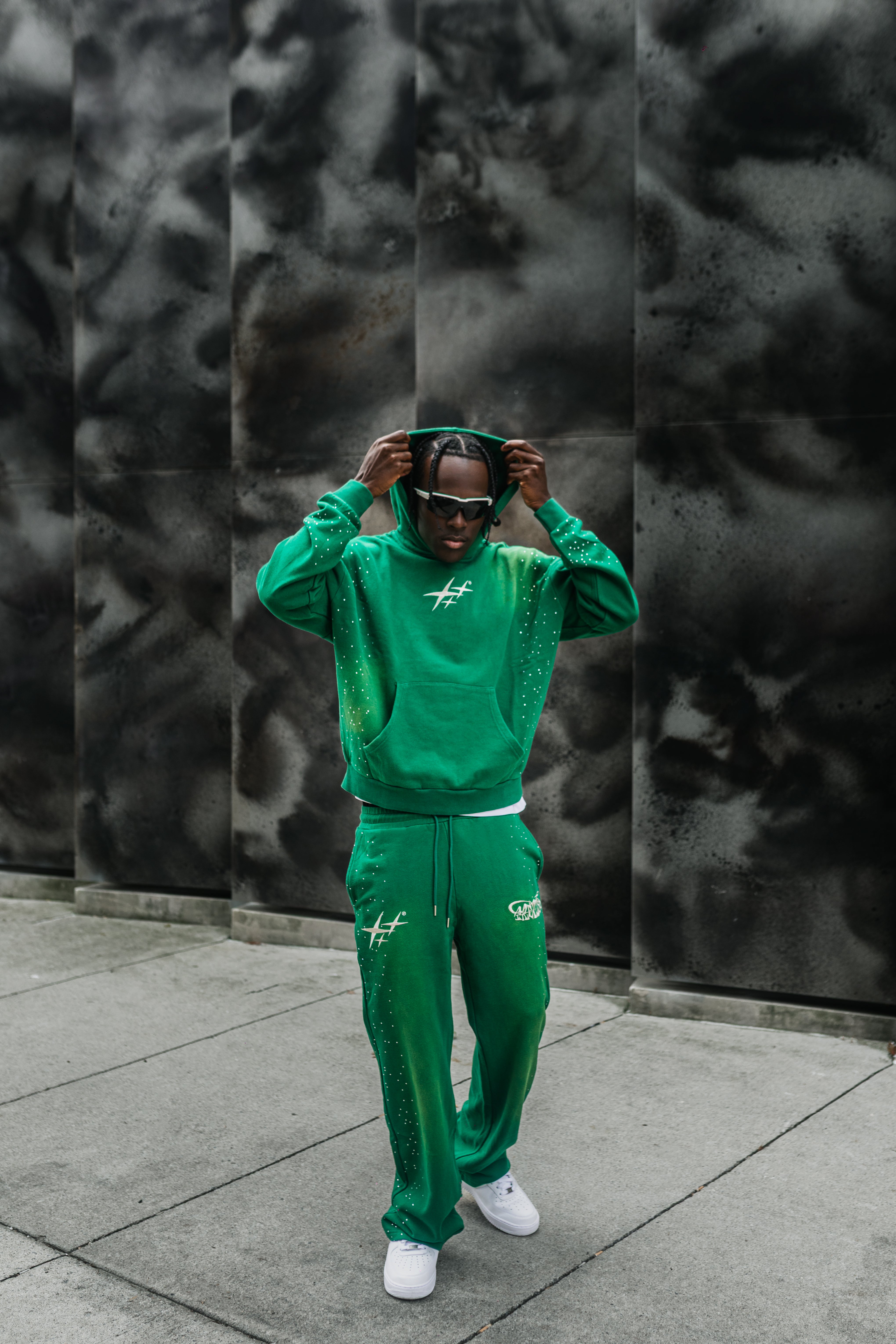 Pine) “Star” Washed Hoodie – Precise x Co.