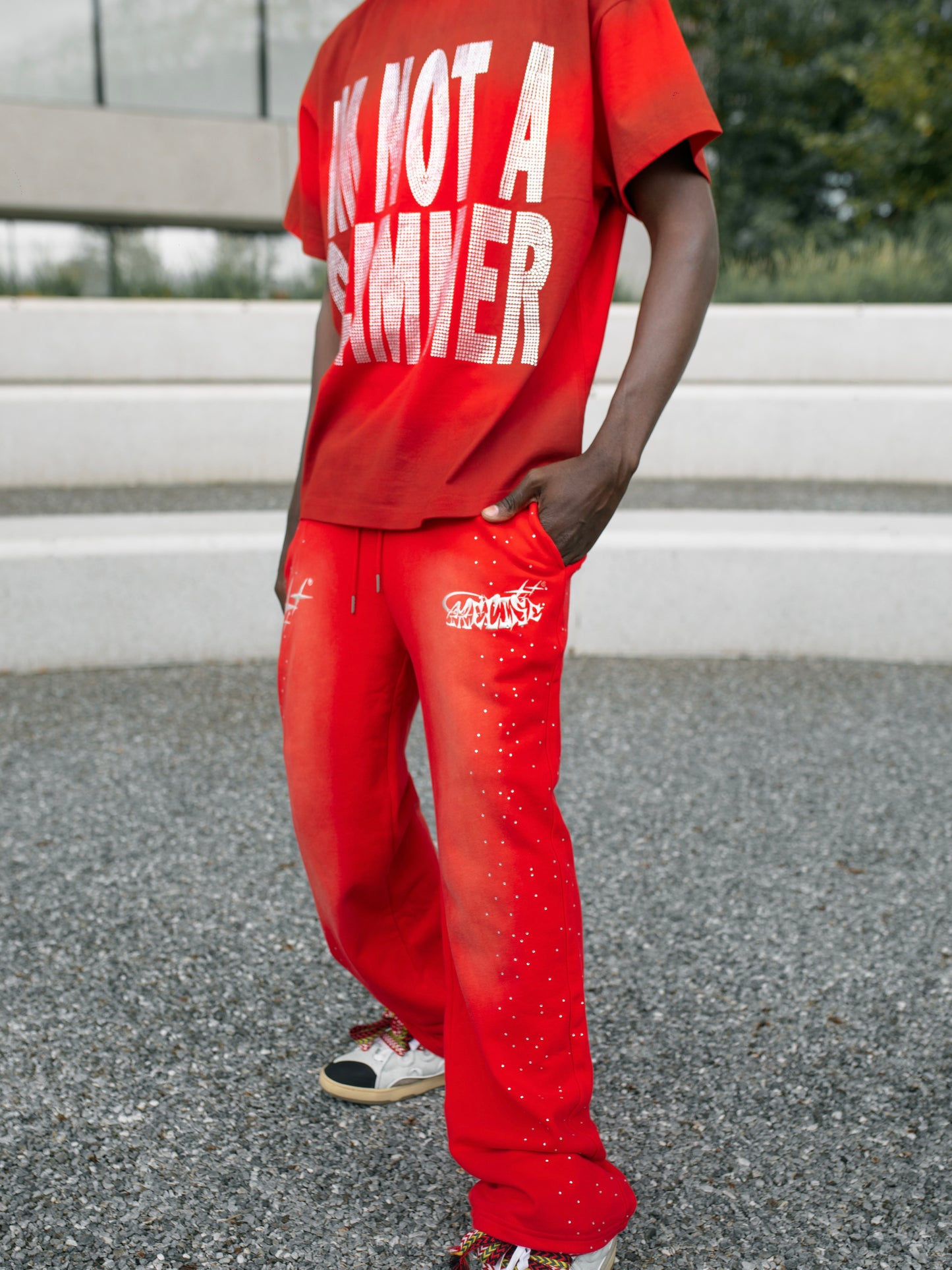 (Cherry) “Star” Washed Pants