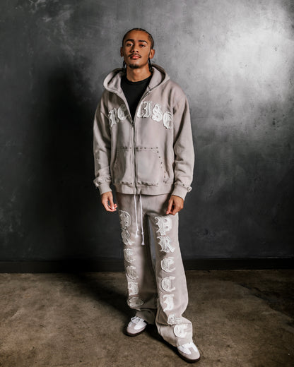Grey Fade Logo Essential Hoodie