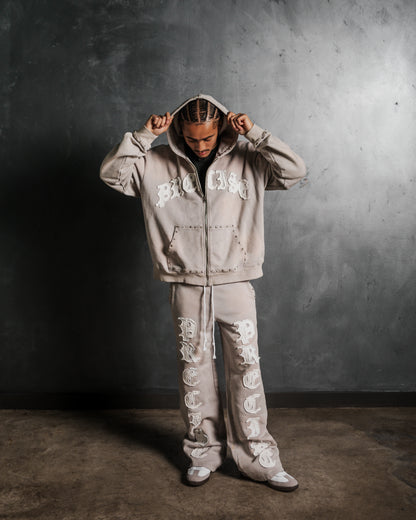 Grey Fade Logo Essential Hoodie